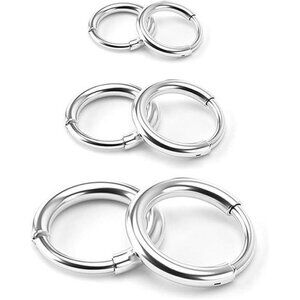 Surgical Stainless Steel Hoop Earrings - Endless Small Hoop Earrings Set for